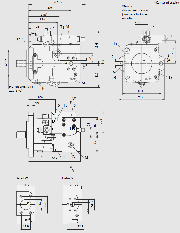 Насос гидравлический Rexroth A11VLO