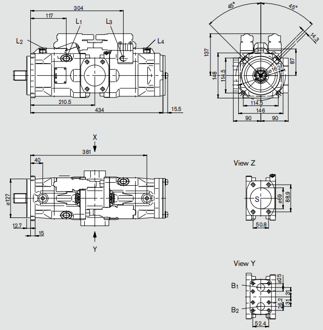 Поршневой насос Rexroth A20VO A2VLO