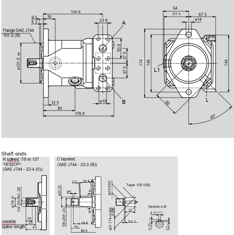 Гидромоторы Rexroth A10FM