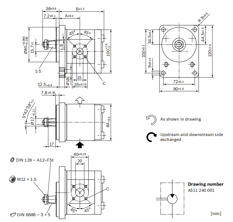 Шестеренные моторы  rexroth azmf